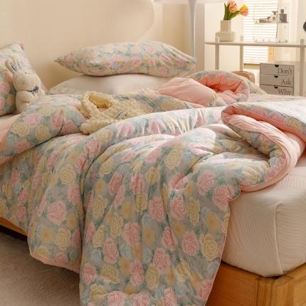 有货 2022新款秋冬益生菌豆奶被 锦绣