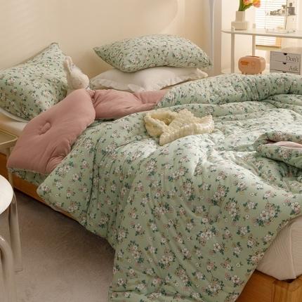 有货 2022新款秋冬益生菌豆奶被 山花浪漫