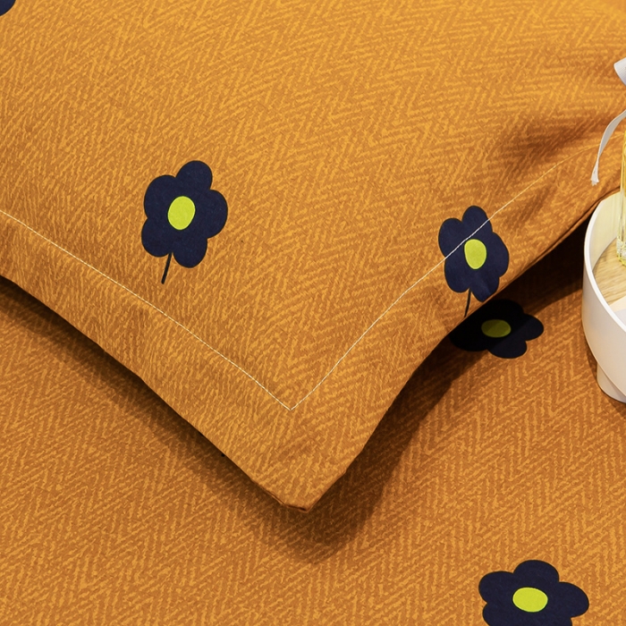 91家纺网 家纺一手货源 找家纺 涵宸 2022新款全棉磨毛印花款系列-单品枕套 蓝影花一对