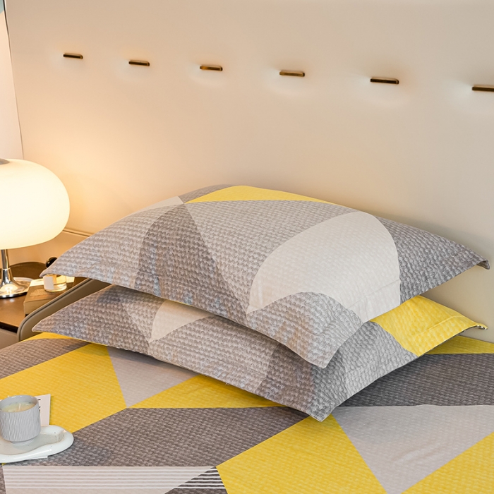 91家纺网 家纺一手货源 找家纺 涵宸 2022新款全棉磨毛印花款系列-单品枕套 菱琅一对