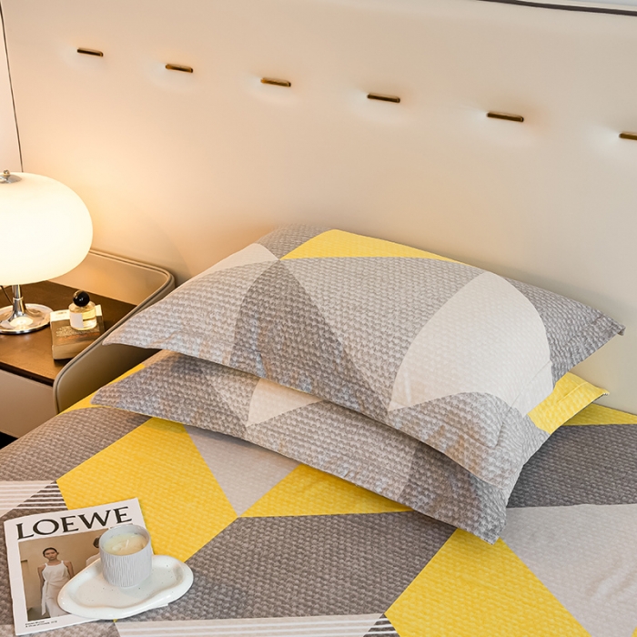 91家纺网 家纺一手货源 找家纺 涵宸 2022新款全棉磨毛印花款系列-单品枕套 菱琅一对