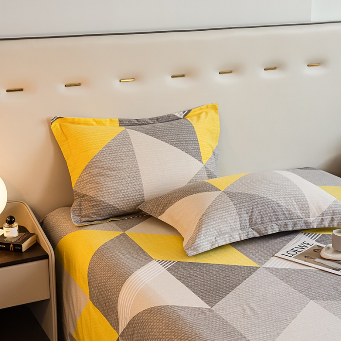 91家纺网 家纺一手货源 找家纺 涵宸 2022新款全棉磨毛印花款系列-单品枕套 菱琅一对