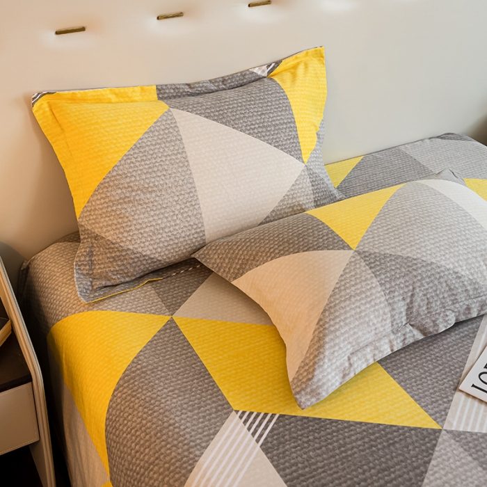 91家纺网 家纺一手货源 找家纺 涵宸 2022新款全棉磨毛印花款系列-单品枕套 菱琅一对