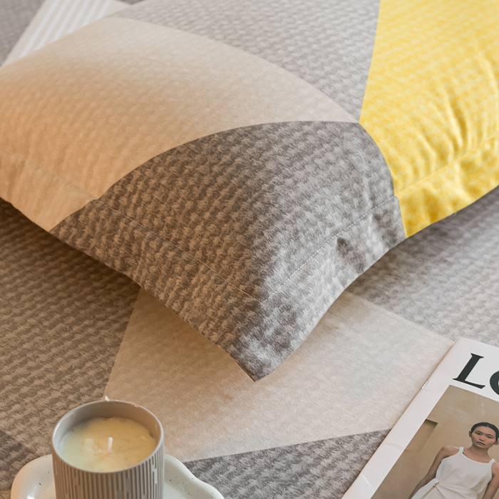 91家纺网 家纺一手货源 找家纺 涵宸 2022新款全棉磨毛印花款系列-单品枕套 菱琅一对