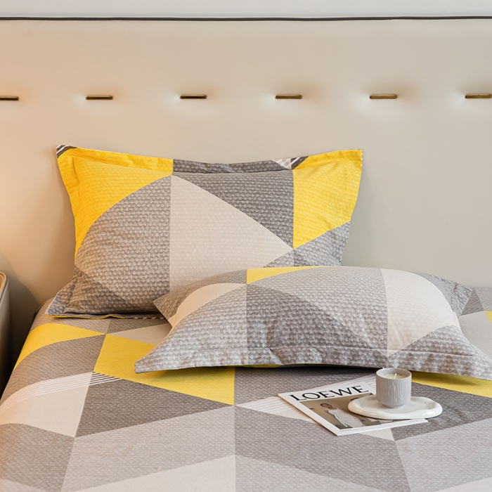 91家纺网 家纺一手货源 找家纺 涵宸 2022新款全棉磨毛印花款系列-单品枕套 菱琅一对