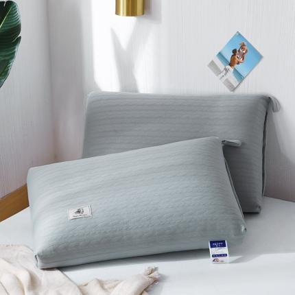 91家纺网 家纺一手货源 找家纺 浩宇家纺 2022新款针织棉热熔枕芯成人枕头可水洗不变形 针织-灰色