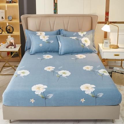 91家纺网 家纺一手货源 找家纺 （总1）安逸家纺 新款全棉床笠加厚生态磨毛床罩学生床笠纯棉单床笠