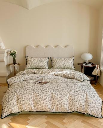 91家纺网 家纺一手货源 找家纺 （总）汇庭 2022新款艾莎四件套棚拍