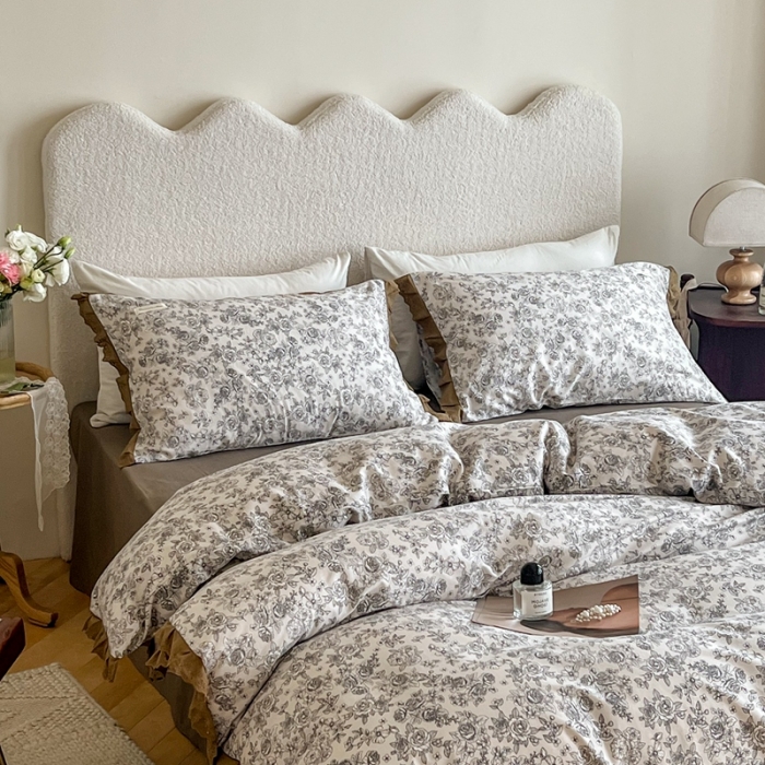 91家纺网 家纺一手货源 找家纺 汇庭 2022新款艾莎四件套棚拍 安莉