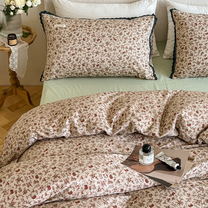 91家纺网 家纺一手货源 找家纺 汇庭 2022新款艾莎四件套棚拍 叮多多