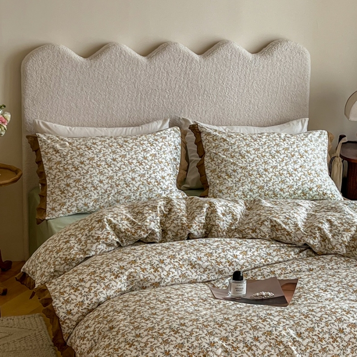 91家纺网 家纺一手货源 找家纺 汇庭 2022新款艾莎四件套棚拍 可可庄园