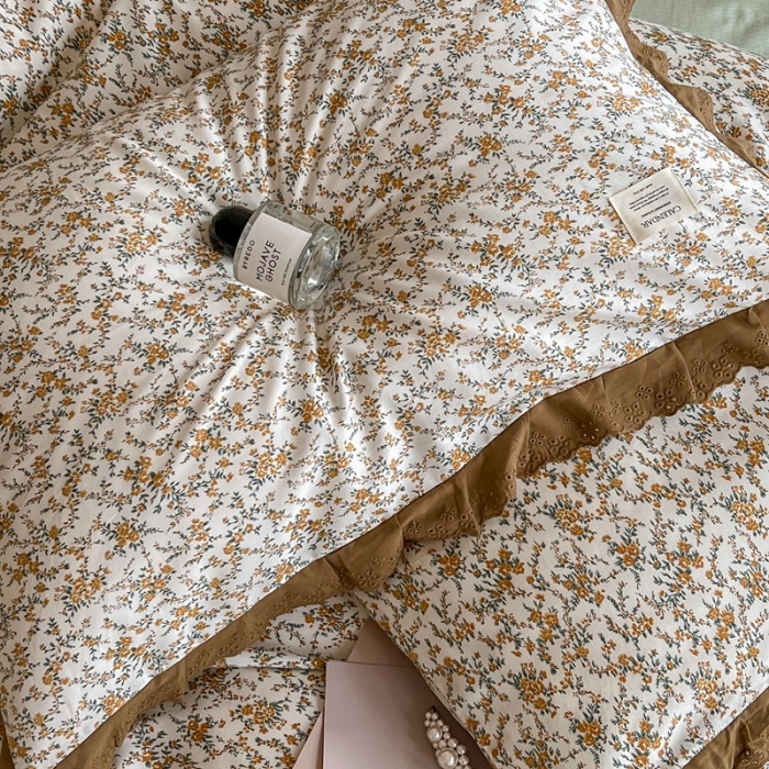 91家纺网 家纺一手货源 找家纺 汇庭 2022新款艾莎四件套棚拍 可可庄园