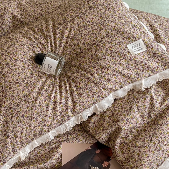 91家纺网 家纺一手货源 找家纺 汇庭 2022新款艾莎四件套棚拍 琳德