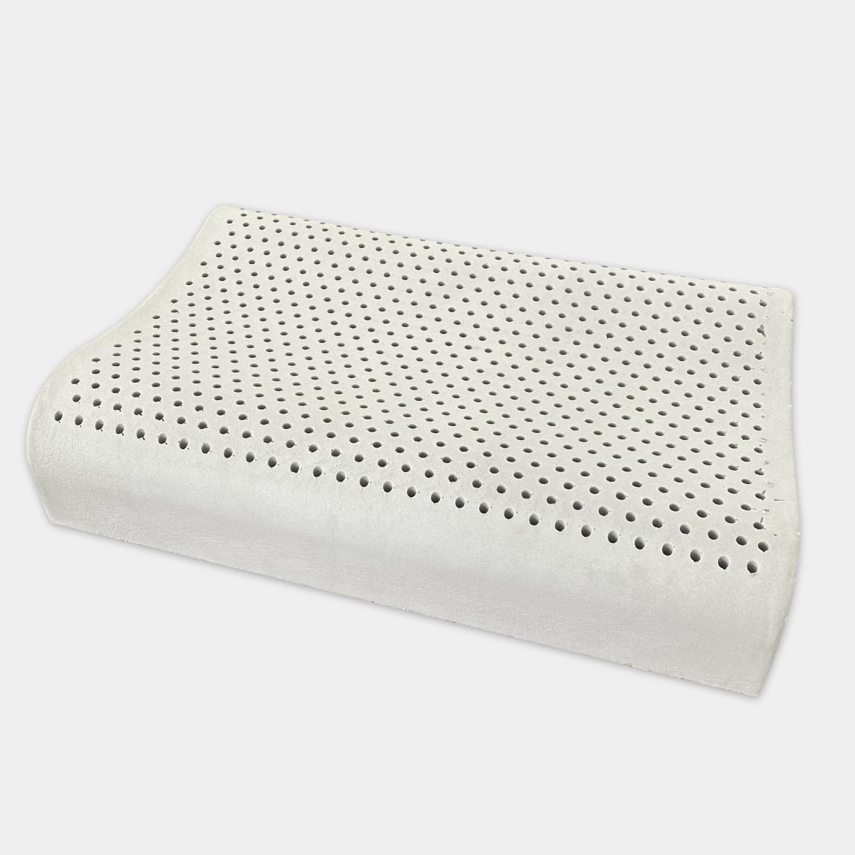 91家纺网 家纺一手货源 找家纺 石墨烯竹炭曲线乳胶枕头高低平滑颈椎乳胶枕芯单只