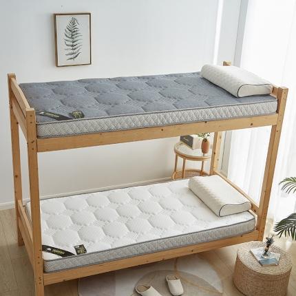 91家纺网 家纺一手货源 找家纺 优莱床垫 2024新款乳胶记忆海棉中国结款床垫 学生床垫中国结白