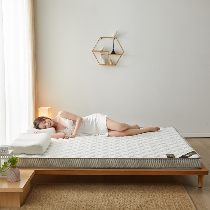 91家纺网 家纺一手货源 找家纺 优莱床垫 2024新款乳胶记忆海棉中国结款床垫 大床垫皇冠白