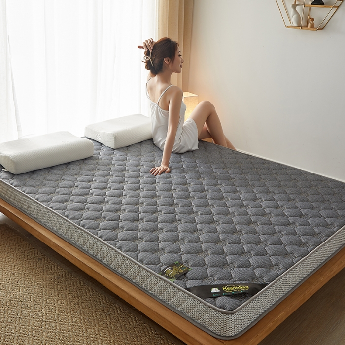 91家纺网 家纺一手货源 找家纺 优莱床垫 2024新款乳胶记忆海棉中国结款床垫 大床垫皇冠灰