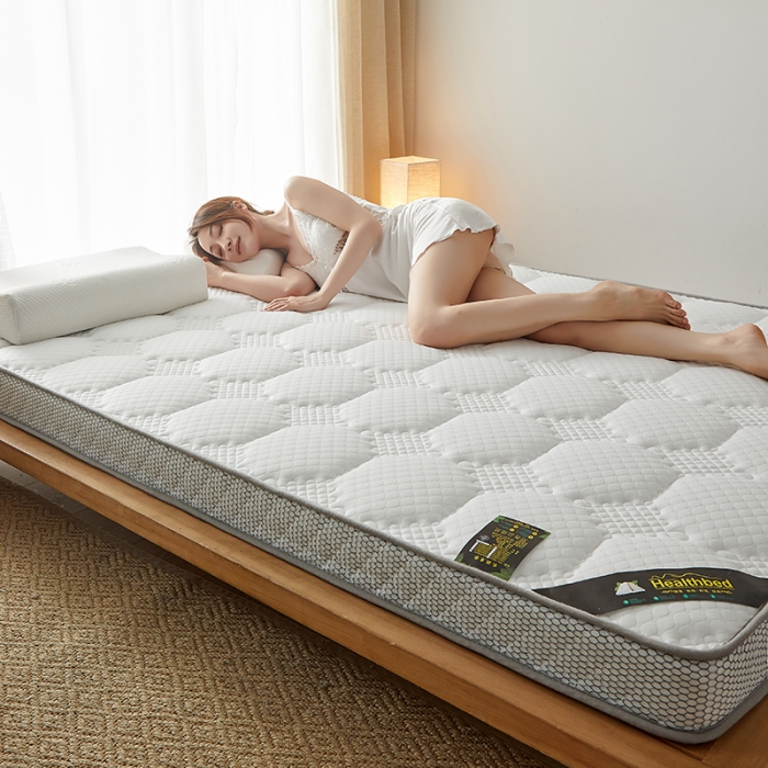 91家纺网 家纺一手货源 找家纺 优莱床垫 2024新款乳胶记忆海棉中国结款床垫 大床垫中国结白