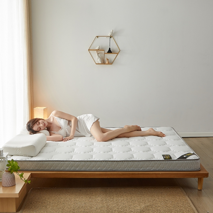 91家纺网 家纺一手货源 找家纺 优莱床垫 2024新款乳胶记忆海棉中国结款床垫 大床垫中国结白