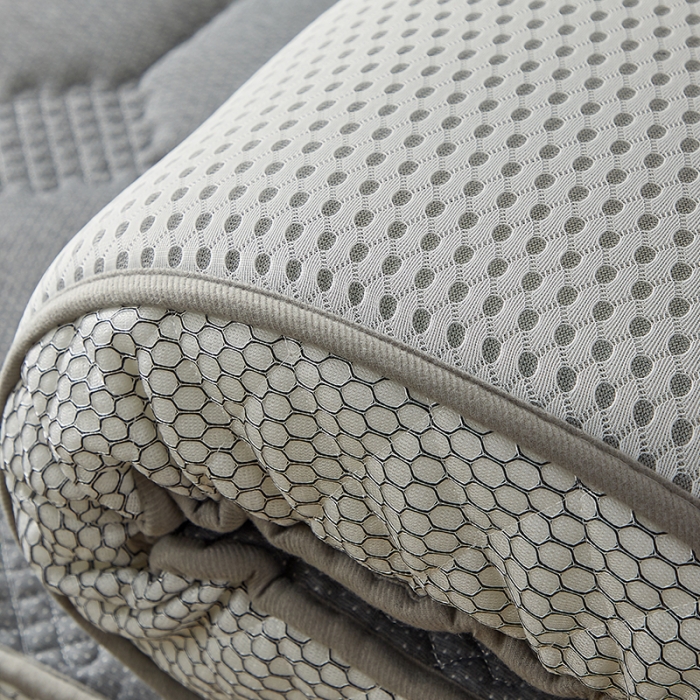 91家纺网 家纺一手货源 找家纺 优莱床垫 2024新款乳胶记忆海棉中国结款床垫 大床垫中国结灰