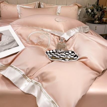 91家纺网 家纺一手货源 找家纺 （总）爱缦 2022新款爱莎公主系列100支长绒棉四件套