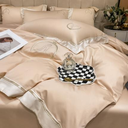 91家纺网 家纺一手货源 找家纺 （总）爱缦 2022新款爱莎公主系列100支长绒棉四件套