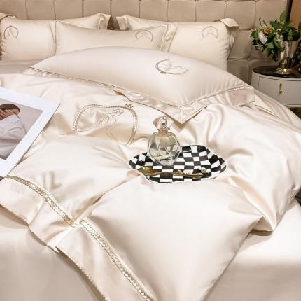 91家纺网 家纺一手货源 找家纺 （总）爱缦 2022新款爱莎公主系列100支长绒棉四件套