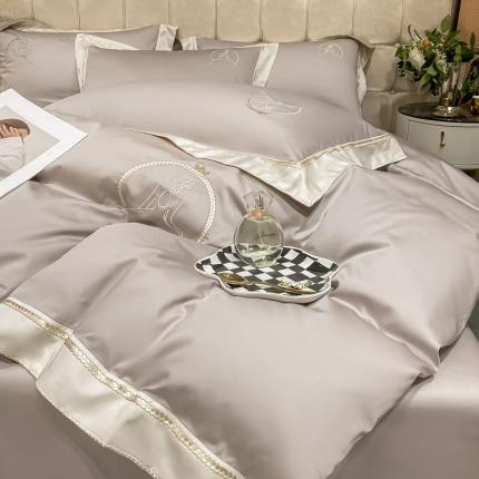 91家纺网 家纺一手货源 找家纺 （总）爱缦 2022新款爱莎公主系列100支长绒棉四件套