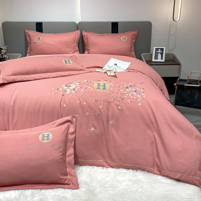 91家纺网 家纺一手货源 找家纺 靓生活 2022新款花样年华H款 花样年华-豆沙