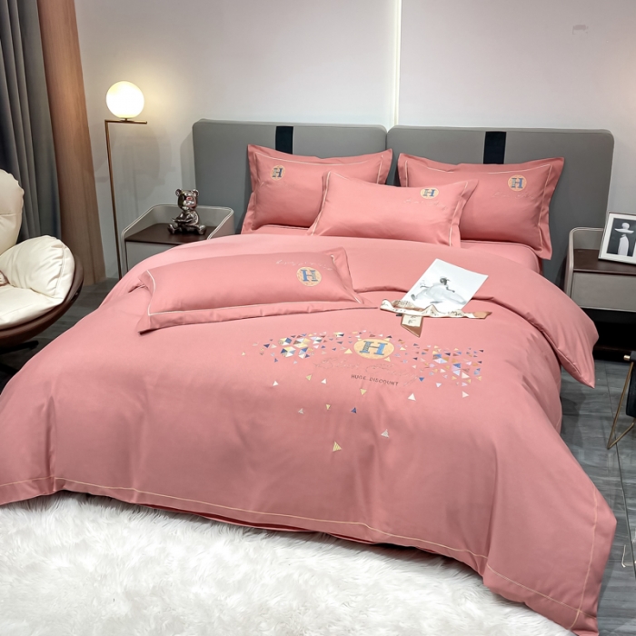 91家纺网 家纺一手货源 找家纺 靓生活 2022新款花样年华H款 花样年华-豆沙