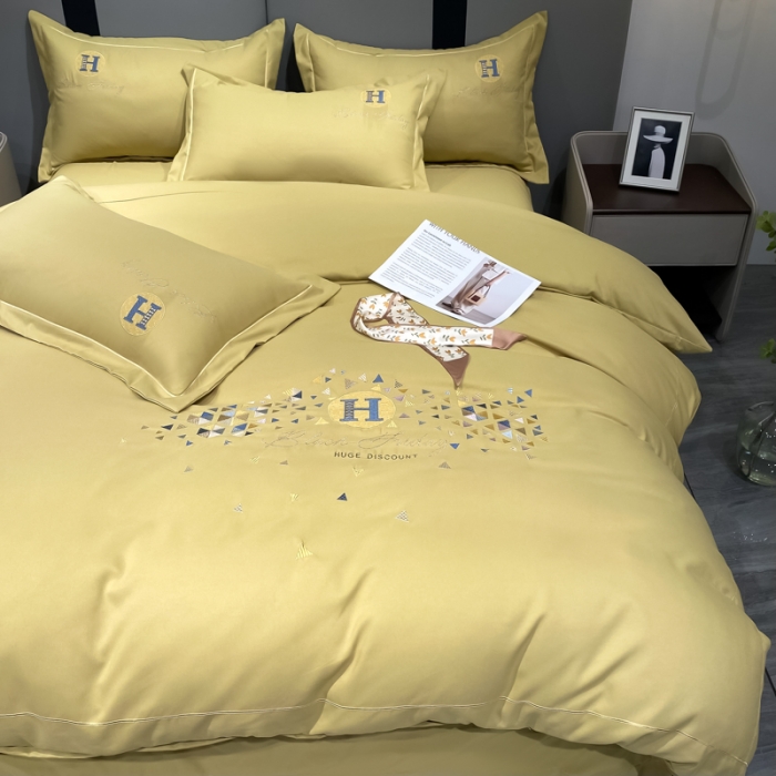 91家纺网 家纺一手货源 找家纺 靓生活 2022新款花样年华H款 花样年华-黄绿