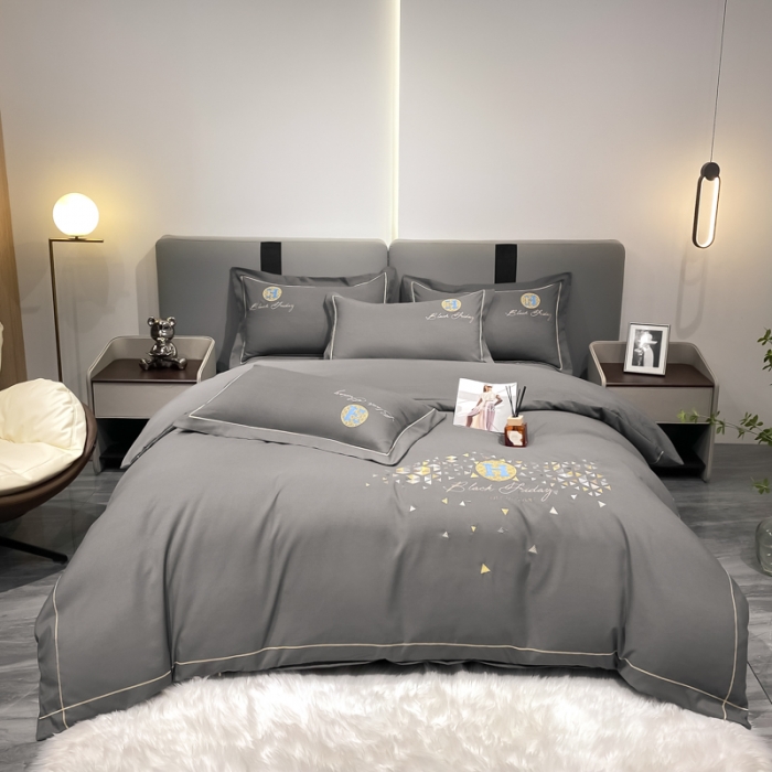 91家纺网 家纺一手货源 找家纺 靓生活 2022新款花样年华H款 花样年华-灰