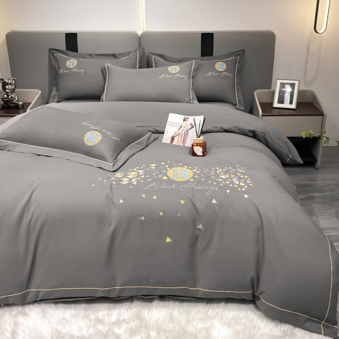 91家纺网 家纺一手货源 找家纺 靓生活 2022新款花样年华H款 花样年华-灰