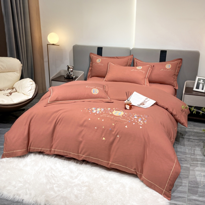 91家纺网 家纺一手货源 找家纺 靓生活 2022新款花样年华H款 花样年华-咖