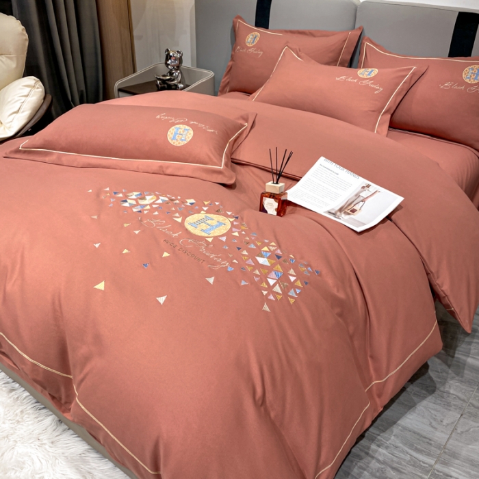 91家纺网 家纺一手货源 找家纺 靓生活 2022新款花样年华H款 花样年华-咖