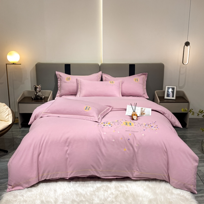 91家纺网 家纺一手货源 找家纺 靓生活 2022新款花样年华H款 花样年华-中粉