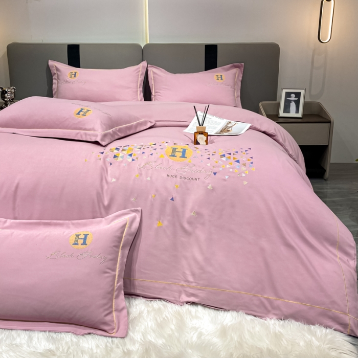 91家纺网 家纺一手货源 找家纺 靓生活 2022新款花样年华H款 花样年华-中粉