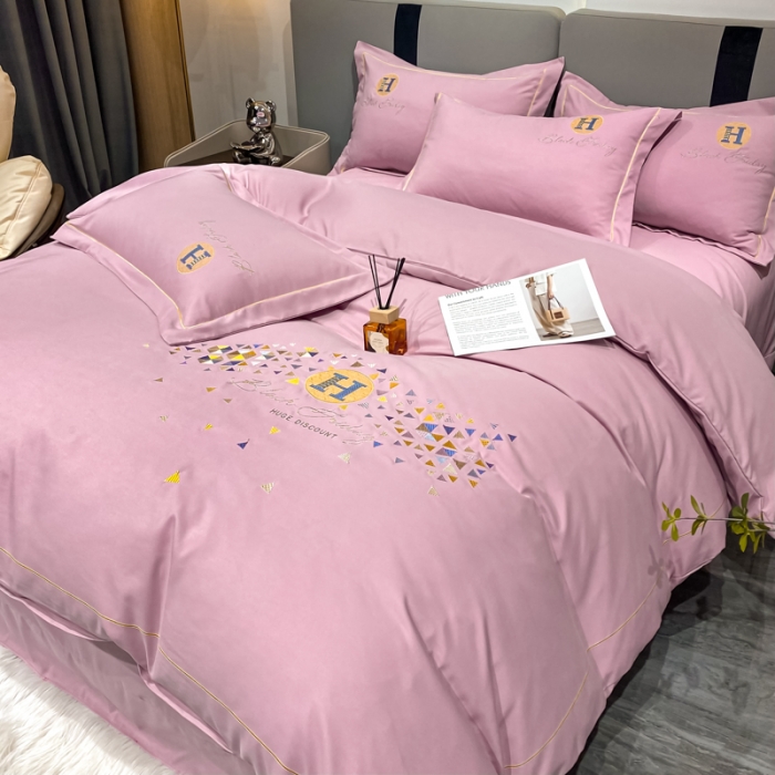 91家纺网 家纺一手货源 找家纺 靓生活 2022新款花样年华H款 花样年华-中粉