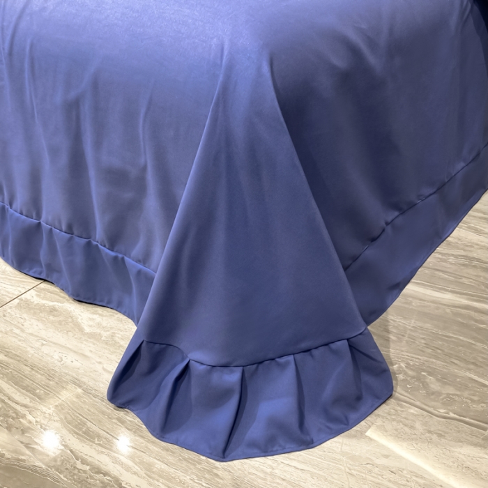 91家纺网 家纺一手货源 找家纺 靓生活 2022新款花样年华H款 花样年华-深蓝