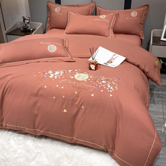 91家纺网 家纺一手货源 找家纺 靓生活 2022新款花样年华H款 花样年华-咖