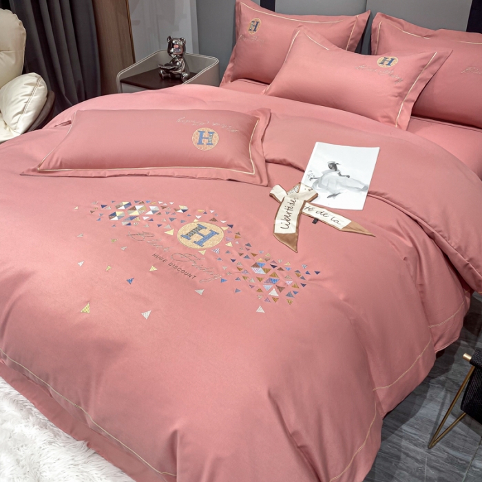 91家纺网 家纺一手货源 找家纺 靓生活 2022新款花样年华H款 花样年华-豆沙