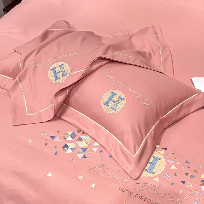 91家纺网 家纺一手货源 找家纺 靓生活 2022新款花样年华H款 花样年华-豆沙