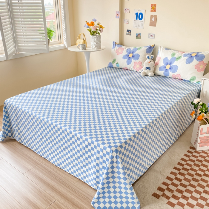 91家纺网 家纺一手货源 找家纺 （总）西引力 2022新款全棉印花单床单和床笠