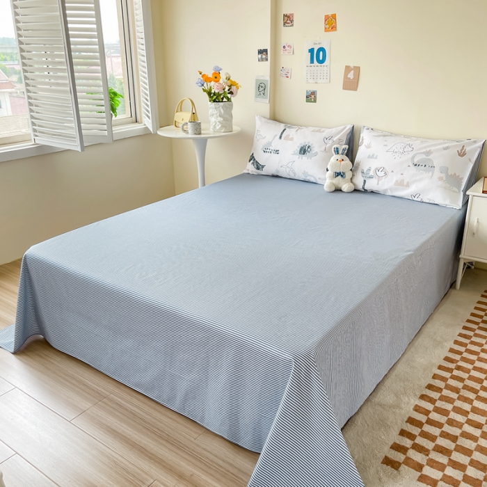 91家纺网 家纺一手货源 找家纺 （总）西引力 2022新款全棉印花单床单和床笠