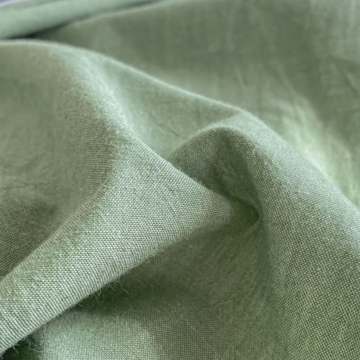 91家纺网 家纺一手货源 找家纺 秀色 纯色双拼全棉水洗学生宿舍三件套被套四件套 抹茶绿+浅驼