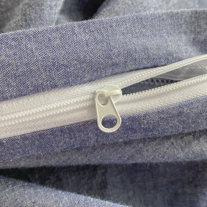 91家纺网 家纺一手货源 找家纺 秀色 纯色双拼学生全棉水洗学生宿舍三件套被套四件套 牛仔蓝