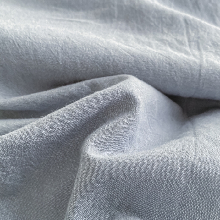 91家纺网 家纺一手货源 找家纺 秀色 纯色双拼全棉水洗学生宿舍三件套被套四件套 浅蓝+浅灰