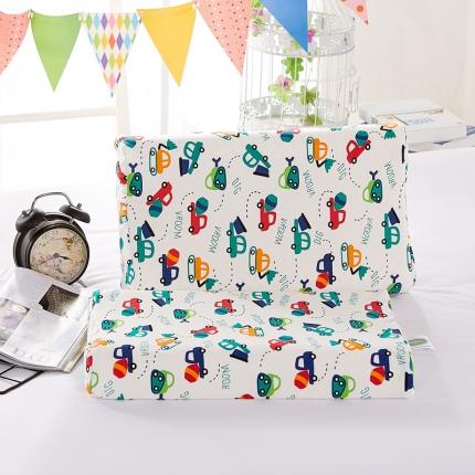 91家纺网 家纺一手货源 找家纺 儿童乳胶枕大号50*30学生卡通全棉枕套乳胶枕(含内外套)