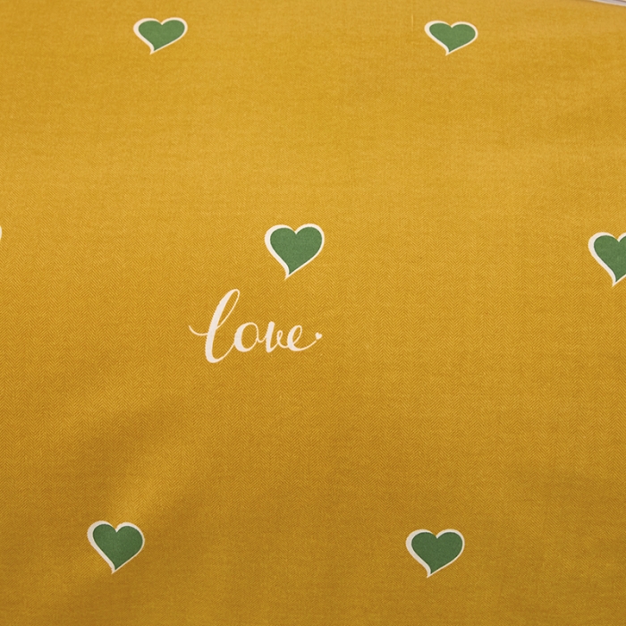 91家纺网 家纺一手货源 找家纺 雲归梦 2022新款全棉AB版加厚磨毛四件套 心动-黄