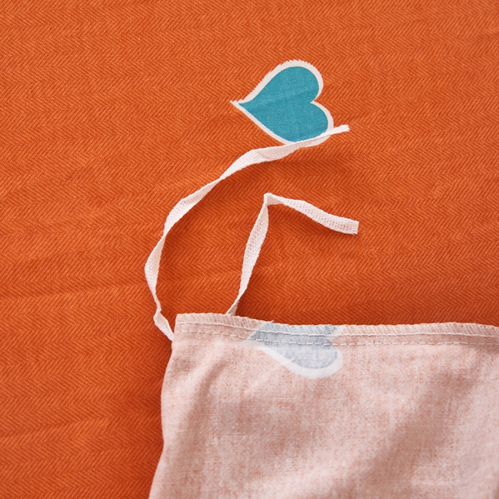 91家纺网 家纺一手货源 找家纺 雲归梦 2022新款全棉AB版加厚磨毛四件套 心动-蓝